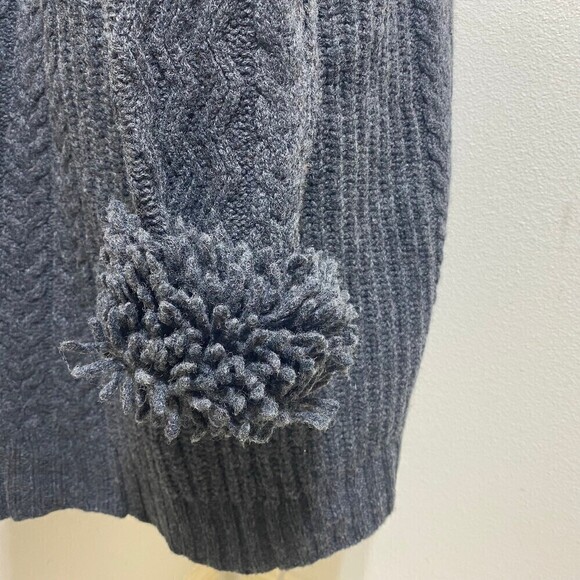 Jillian Jones Vintage Womens Heavy Lambswool Black Cardigan Size Large - Picture 4 of 7